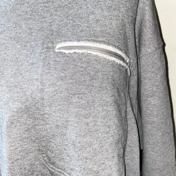 Maison Margiela cropped grey sweatshirt - Picture 3 of 11